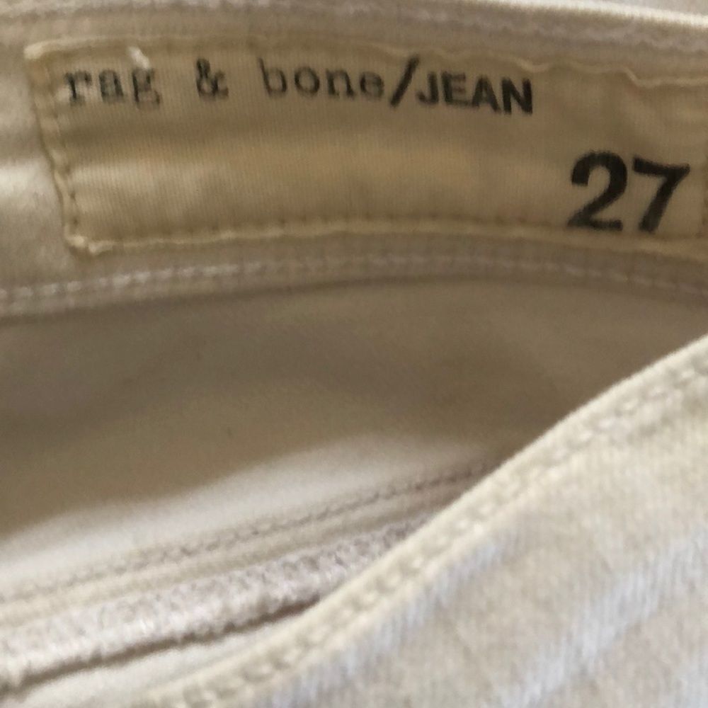 Rag & Bone Triple Zip White Skinny Jeans Size 27 - Picture 12 of 14